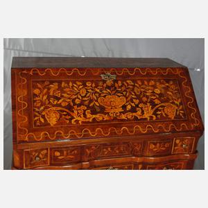 Intarsierter Schrägklappensekretär