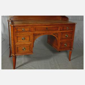 Schreibtisch mit Vitrinenaufsatz Louis Seize