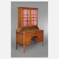 Schreibtisch mit Vitrinenaufsatz Louis Seize111