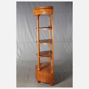Paar Demi Lune-Etageren Biedermeier