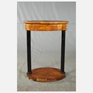 Ovaler Beistelltisch Biedermeier