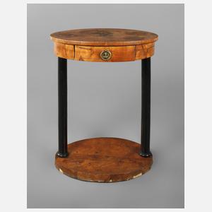 Ovaler Beistelltisch Biedermeier