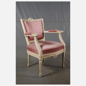 Paar klassizistische Armlehnsessel