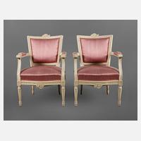 Paar klassizistische Armlehnsessel111