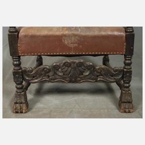 Ohrenbackensessel Neorenaissance