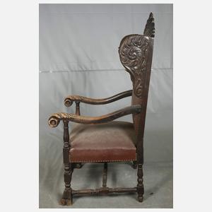 Ohrenbackensessel Neorenaissance