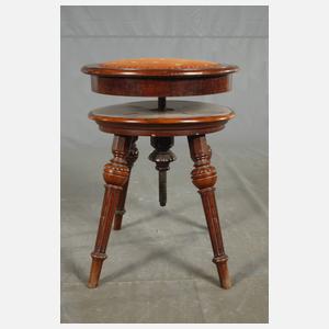 Großer Klavierhocker Historismus