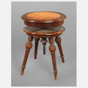 Großer Klavierhocker Historismus