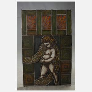 Zwei Bleiverglasungen Jugendstil