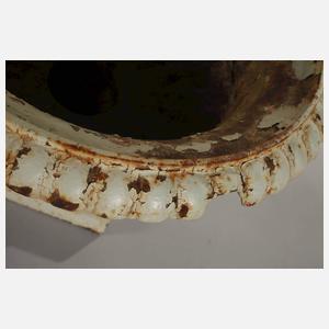 Paar Pflanzschalen Gusseisen