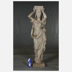 Gartenfigur als Karyatide