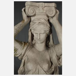 Gartenfigur als Karyatide