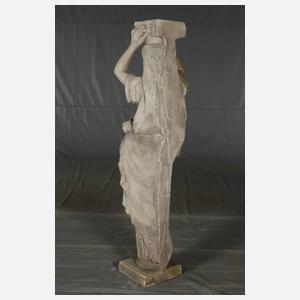 Gartenfigur als Karyatide