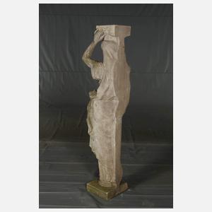 Gartenfigur als Karyatide
