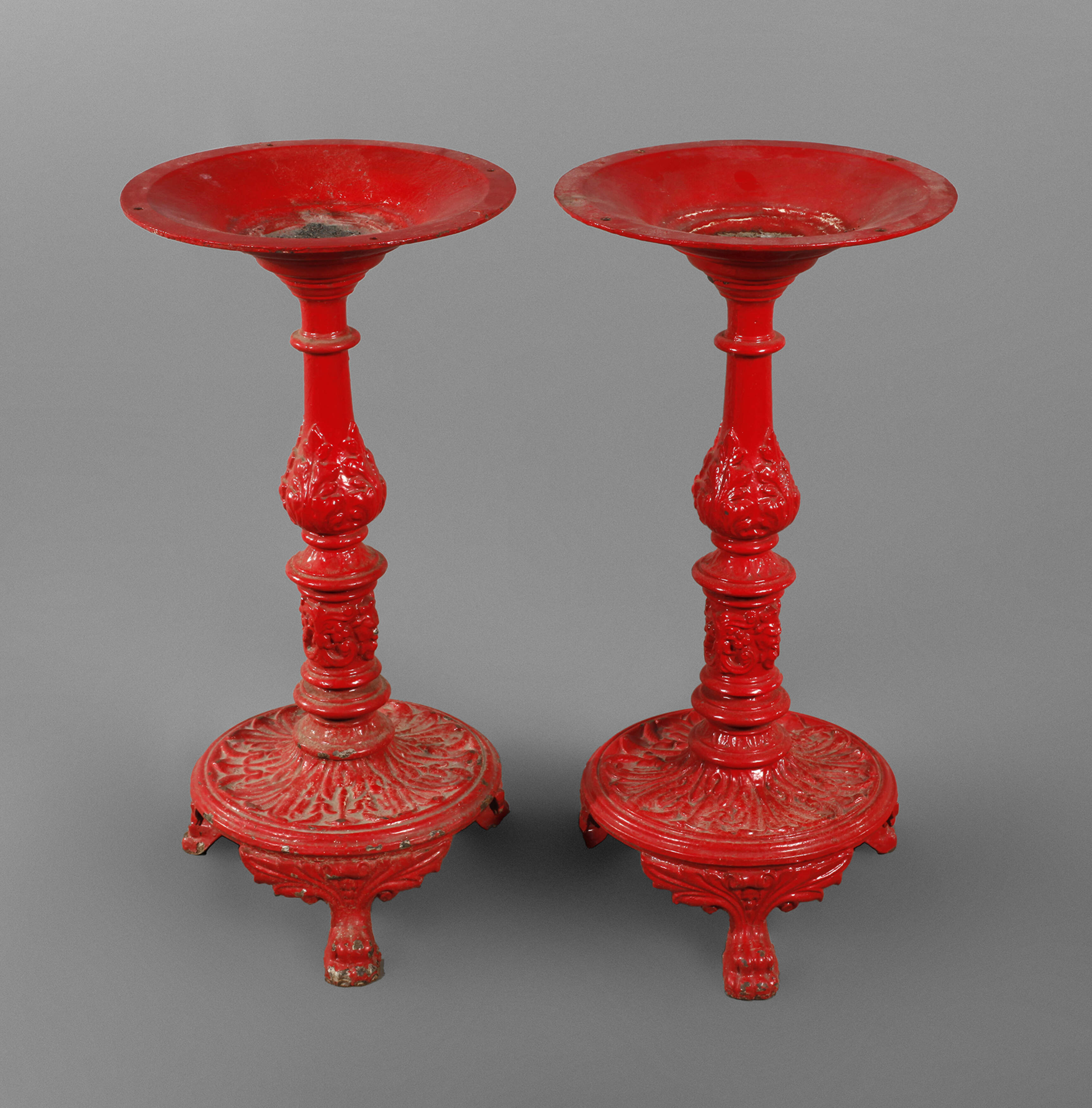 Paar Tischfüße Eisenguss