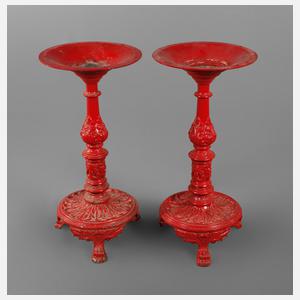 Paar Tischfüße Eisenguss