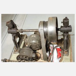 Drei Elektromotoren und Transmission