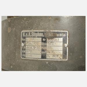 Drei Elektromotoren und Transmission