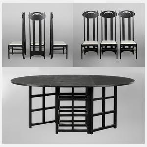 Sitzgruppe Charles Rennie Mackintosh