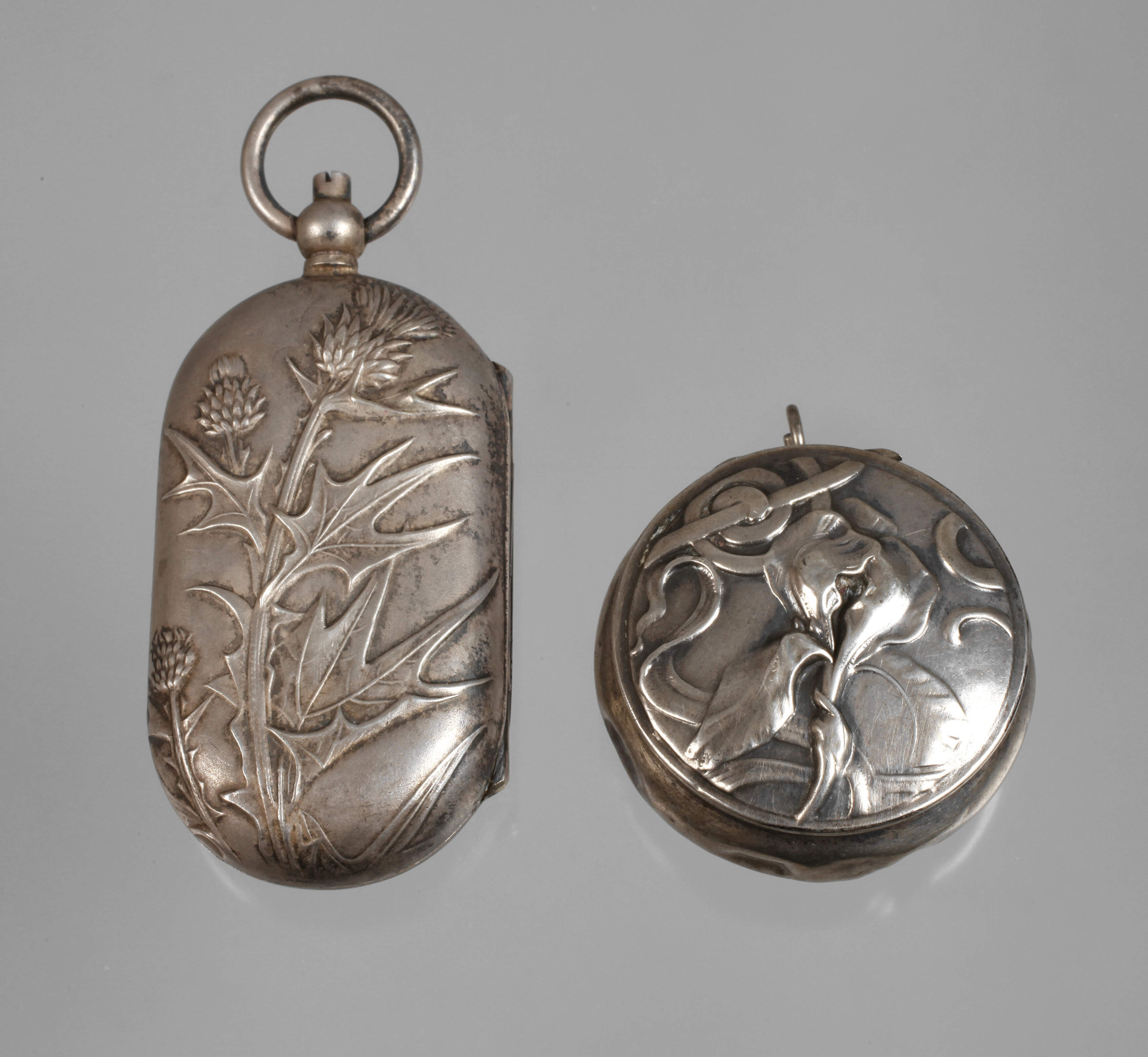 Pillendose und Münzbehälter Jugendstil