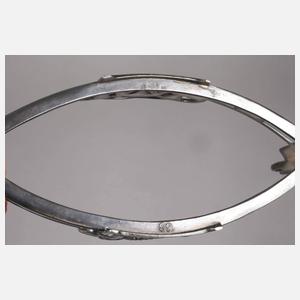 WMF Geislingen kleine Jardiniere mit Glaseinsatz