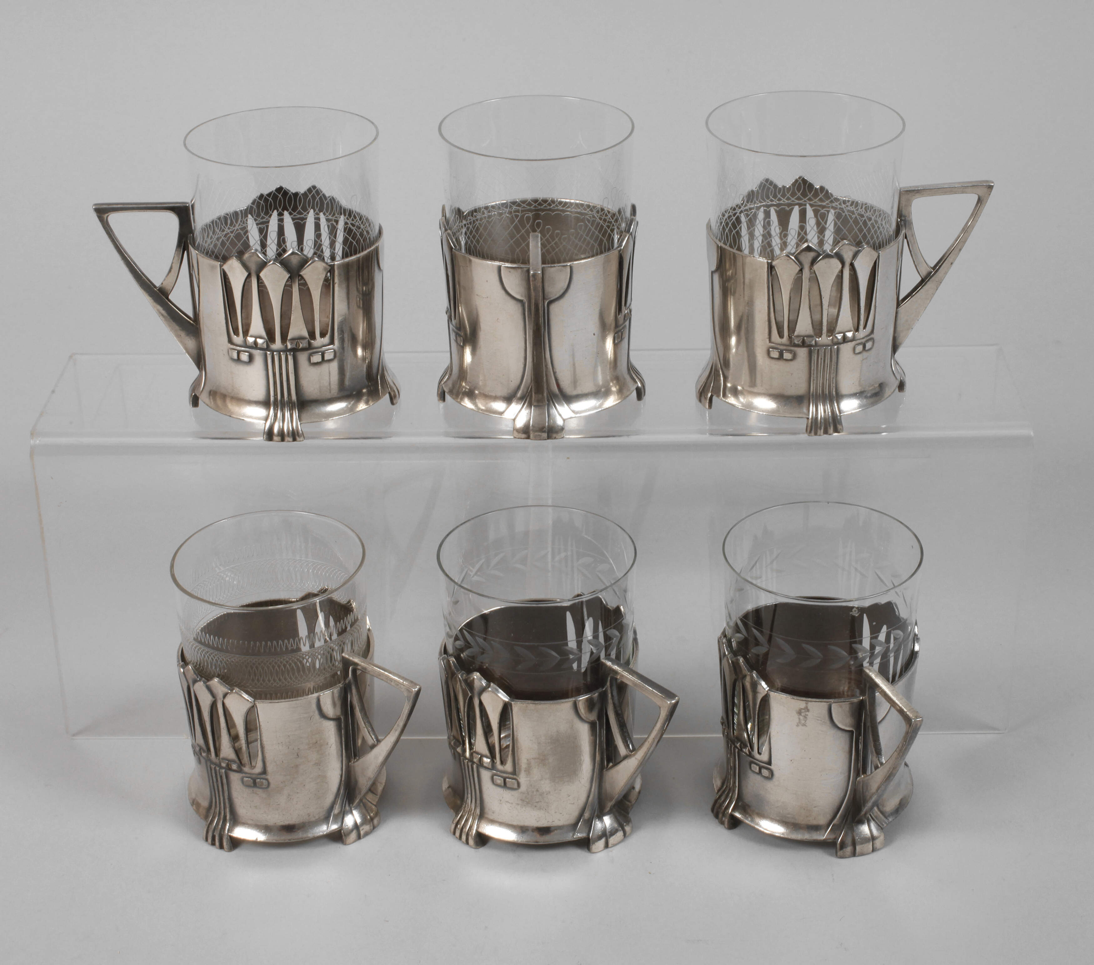 WMF Geislingen sechs Teeglashalter