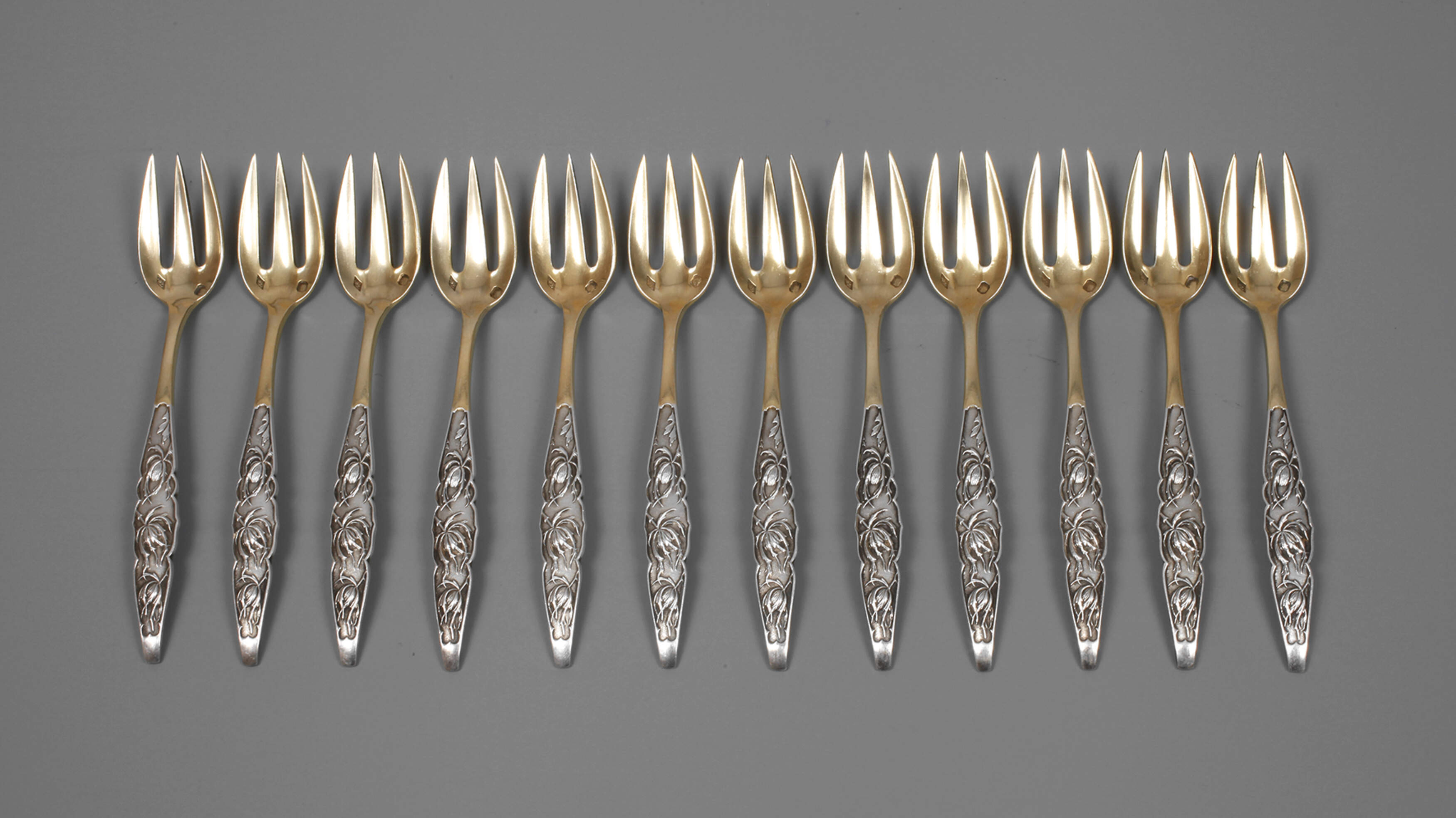 Silber zwölf Dessertgabeln
