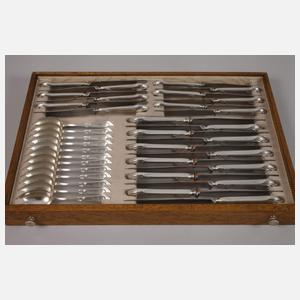 Großes Besteckset Carl Zeller im Holzkasten