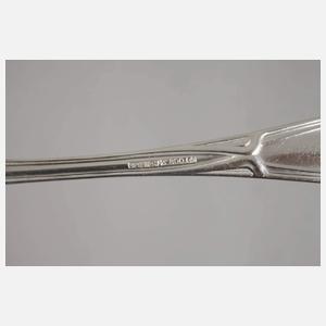 Silber Speisebesteck Jugendstil für sechs Personen
