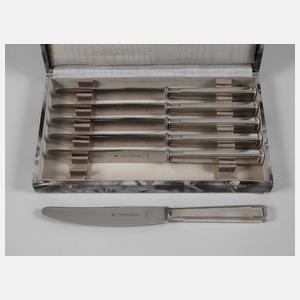 Sechs Speisemesser Joseph Maria Olbrich