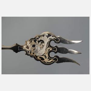 Silber Fischvorlegebesteck Jugendstil