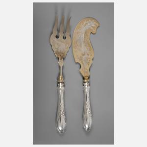 Silber Fischvorlegebesteck Jugendstil