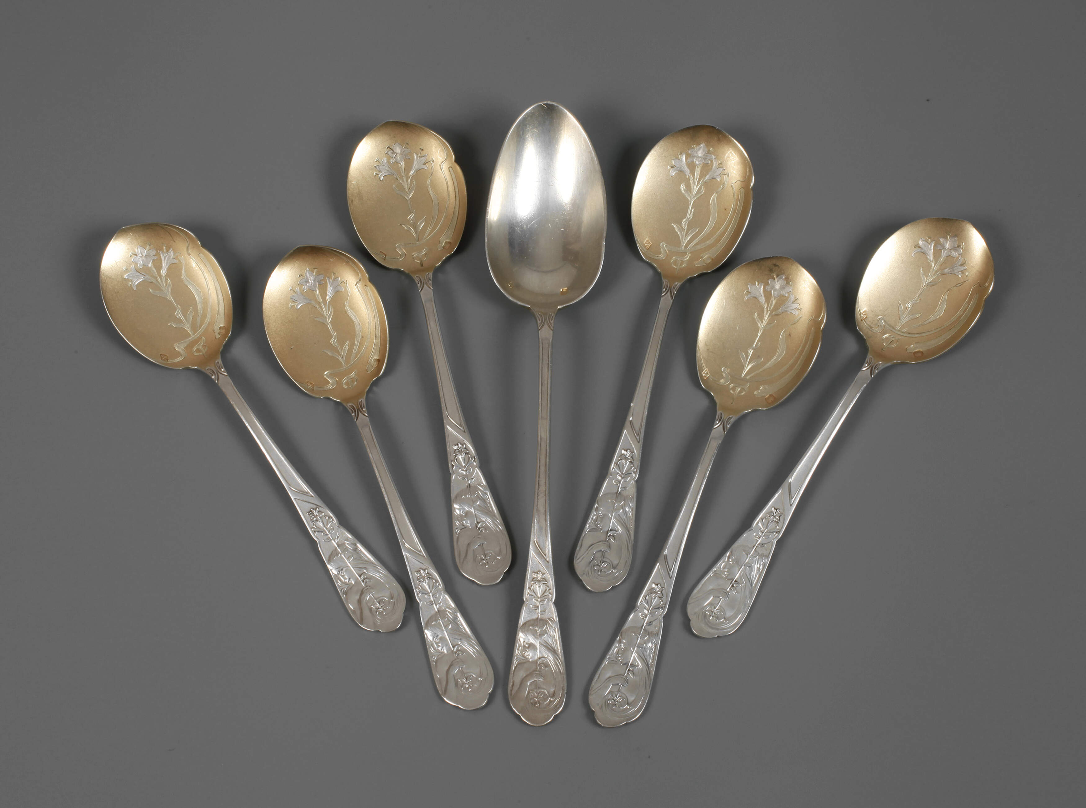 Silber Eisbesteck Jugendstil