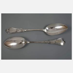 Silber sechs Esslöffel Heinrich Vogeler