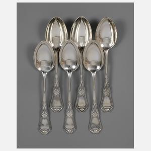 Silber sechs Esslöffel Heinrich Vogeler