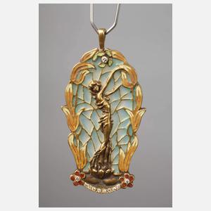 Anhänger mit Fensteremaille