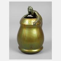 Zsolnay Pecs Vase mit Frauenfigur111