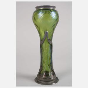 Kralik Vase mit Zinnmontierung