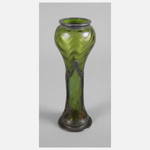 Kralik Vase mit Zinnmontierung