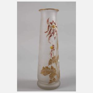 Eisglasvase Emailledekor