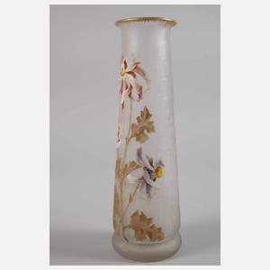 Eisglasvase Emailledekor