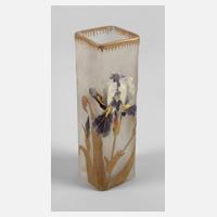 Eisglasvase mit Emaillemalerei111