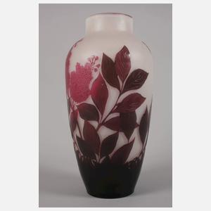 Loetz Wwe. große Ätzglasvase mit Schmetterling