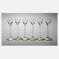 Sechs Likörgläser Johann Vincenz Cissarz111