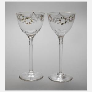 Paar Jugendstilrömer Josephinenhütte