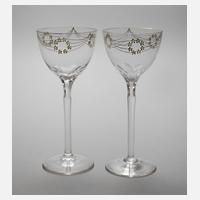 Paar Jugendstilrömer Josephinenhütte111