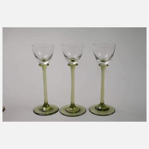 Sechs Likörgläser Johann Vincenz Cissarz