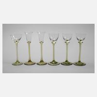 Sechs Likörgläser Johann Vincenz Cissarz111