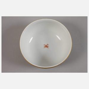 Böhmen Deckelvase Schwanenmotiv