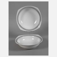 Ferdinand Selle Burgau Paar Schüsseln "Alt-Wien"111